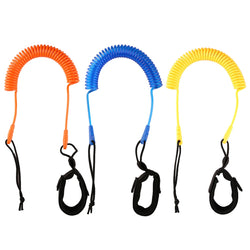 Coiled Leash Leg Rope Kit Paddle Board Surfboard Portable 10 Feet Surfing Board Stand Up Safety Watering Elements