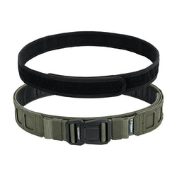 IDOGEAR 2 inch Tactical Belt LSR MOLLE Quick Release Metal Buckle Lightweight Man Outdoors Training Waistband 3433