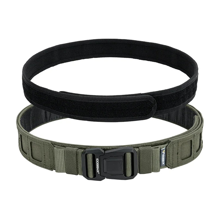IDOGEAR 2 inch Tactical Belt LSR MOLLE Quick Release Metal Buckle Lightweight Man Outdoors Training Waistband 3433