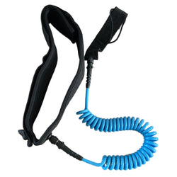 SUP Surfboard Waist Leash Belt Maximum Tensile Length Up To 10 Feet Coiled Surfing Leash for Surfing Beginner Practicing Supply
