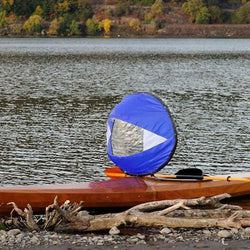 Kayak Downwind Wind Sail Paddle Inflatable Canoe Boats Drifting Wind Sail With Clear Window Boat Folding Thrusters Accessory