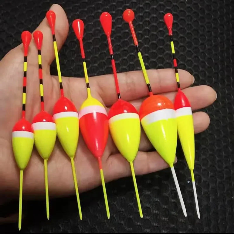 10Pcs Fishing Float Set Buoy Bobber Vertical buoy fish Floats Bobbers fishing Tackle Tools fishing Lure Float Fluctuate