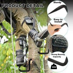 Steel Tree Stand Step Self-Tapping Knurling Pattern Tree Mount Bow Hangers For Hunting Tree Steps Hunting Accessories