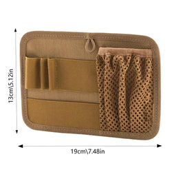 Hook And Loop Panel Wear-resistant Organizer Panel Stickable Wear-Resistant Molle Admin Pouch For Packs Backpack Or Messenger