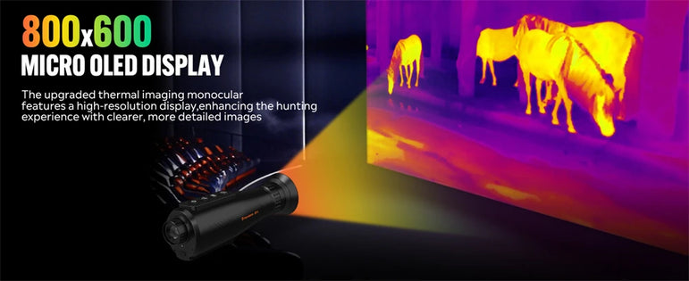GTGUARD Ai15 Night Vision Goggles Outdoor Detector Handheld Monocular IR Thermal Imaging Telescope AI Super-resolution 384*288HD