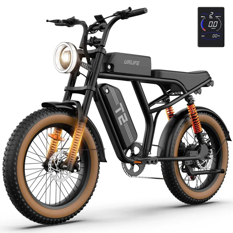 1500W Peak Electric Mountain Bike 48V 15.6Ah Removable Battery 28MPH 100 Mile Range 20X4" Fat Tire E-Bike Free Shipping Hot Sale