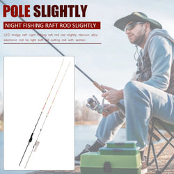 0.5mm Half Full Titanium Alloy Raft Tip Repair Refit Replacement LED Fishing Rod Tip Fishing Tackle Pole Accessories