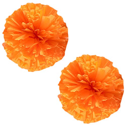 2 PCS Cheerleading Pom Poms Rainbow Metallic Streamer Pompoms Dance Party Football Club Decor Hand Flower Aerobics Cheer Balls