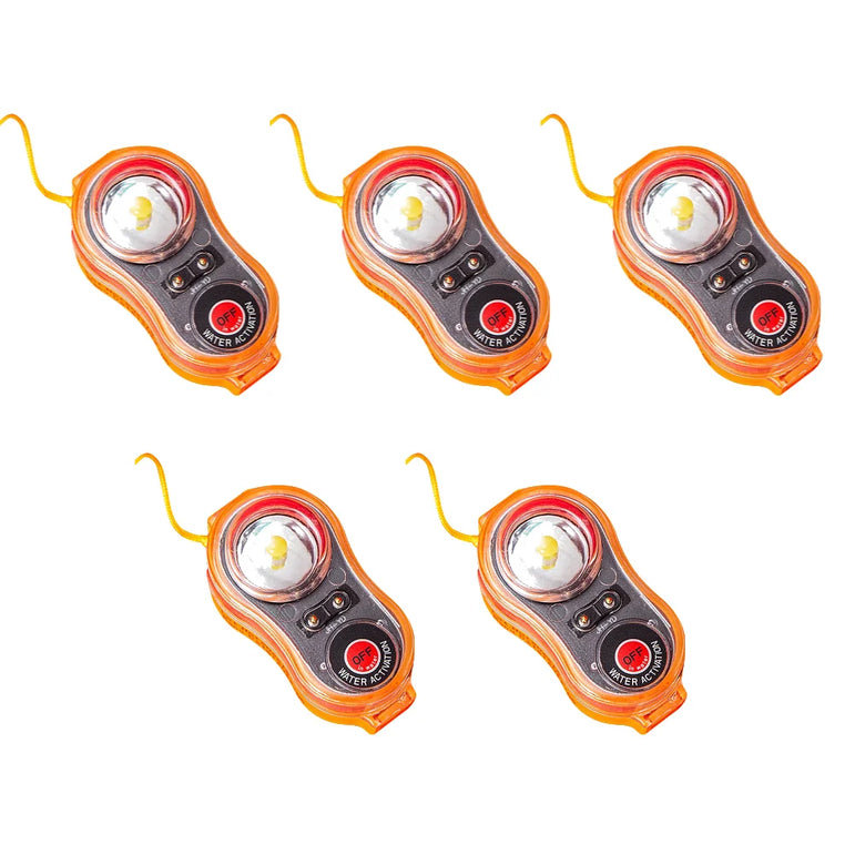 5-1pcs Surfing Life Jacket Light LED Lithium Lamp Position Indicator Self-Lighting Swimming Life Vest Emergency  Lamp