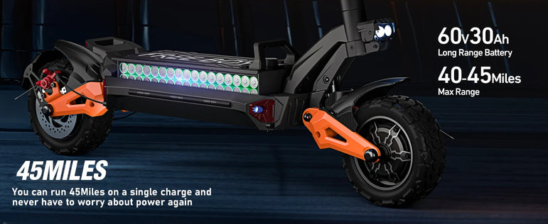 Dual Motor Adult Dual Shock-Absorbing Electric Scooter Long Endurance Double Rocker Arm Commuter Off-Road E-Scooter