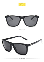 Sports Polarized Sunglasses Men Women Classic Square Plastic Driving Sun Glasses Male Fashion Black Outdoor Shades UV400