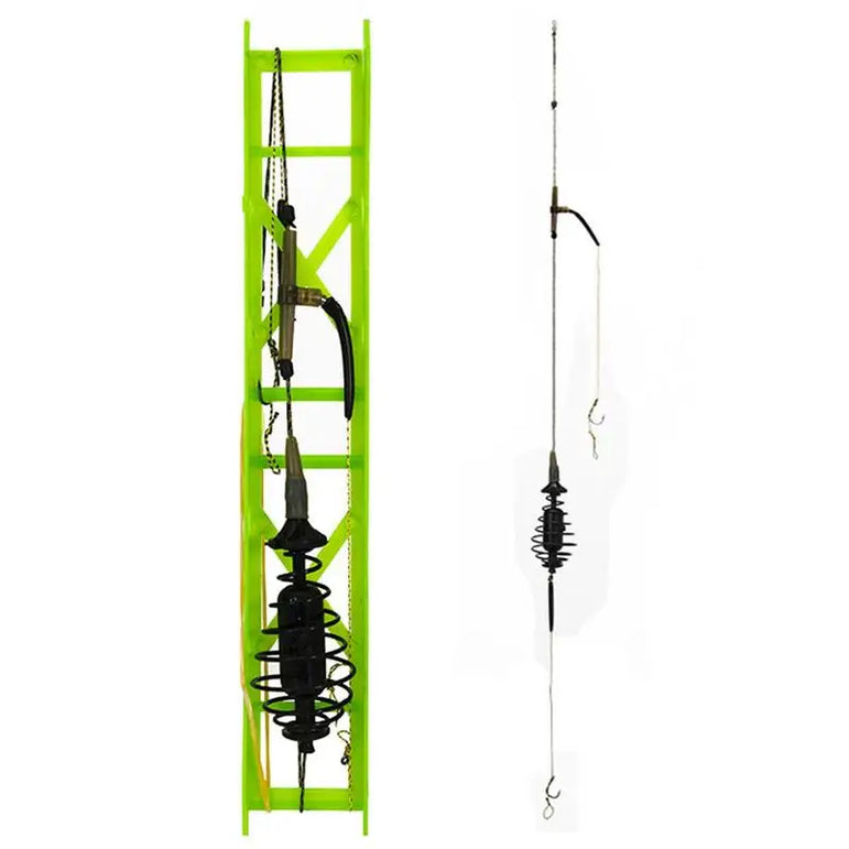 Fishing Feeder Set Fishing Feeder Bait Cage Spring Holder With Metal Sinkers Long Carp Nesting Device Fishing Set Fixed-point