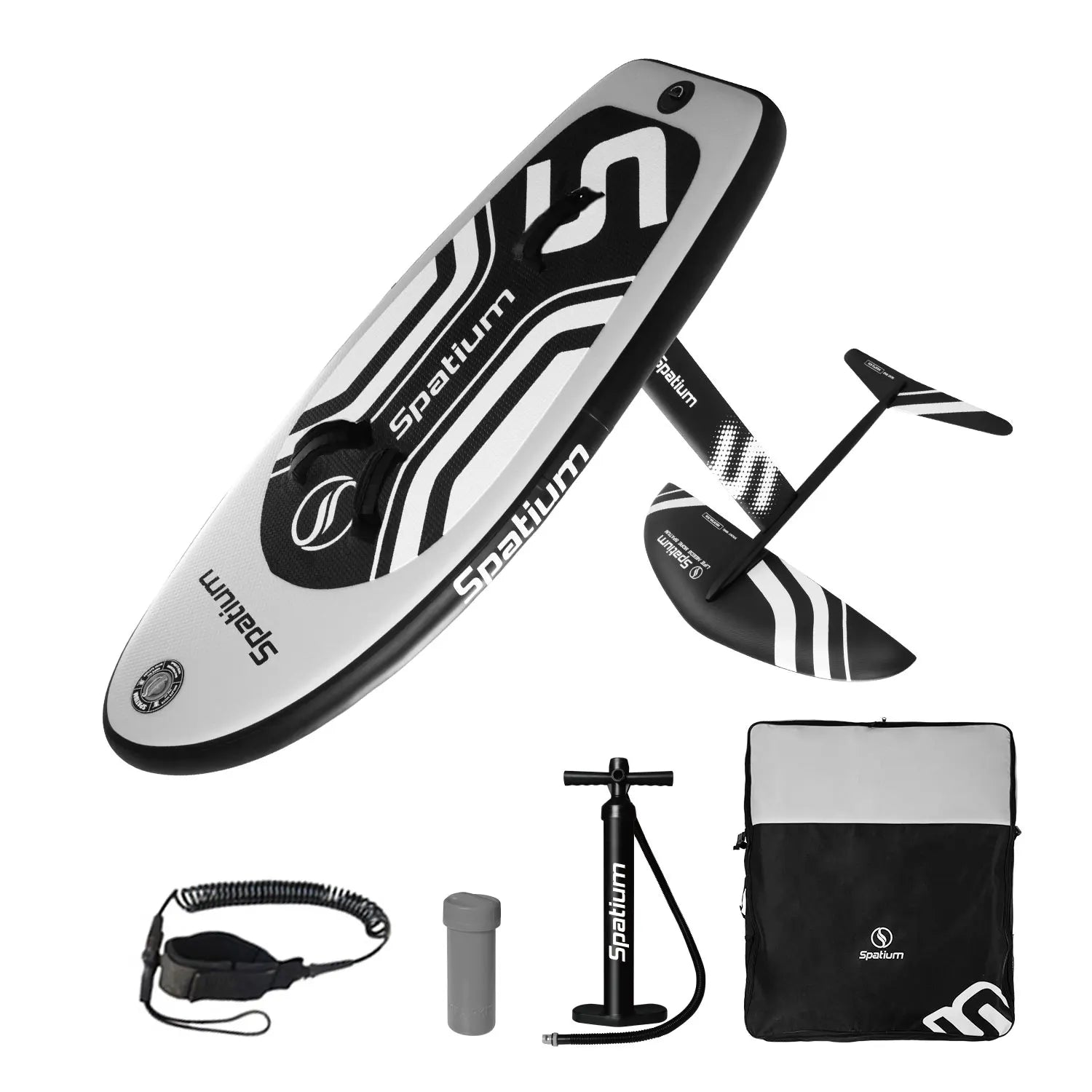 Spatium Hydrofoil Board for Surfing with Hydrofoil Accessories, Fix Kit Wing Foil Board Surf Hydrofoil Surfboard Gray