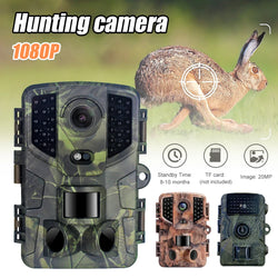 Outdoor Trail Camera 20MP 1080P HD Hunting IP66 Waterproof Infrared Night Vision Motion Activated Surveillance Trap Camera