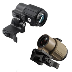 G33 G43 G45 Sight Fixed 3X 5X Magnifier Scope With Switch to Side Quick Detachable QD Mount For Airsoft Hunting