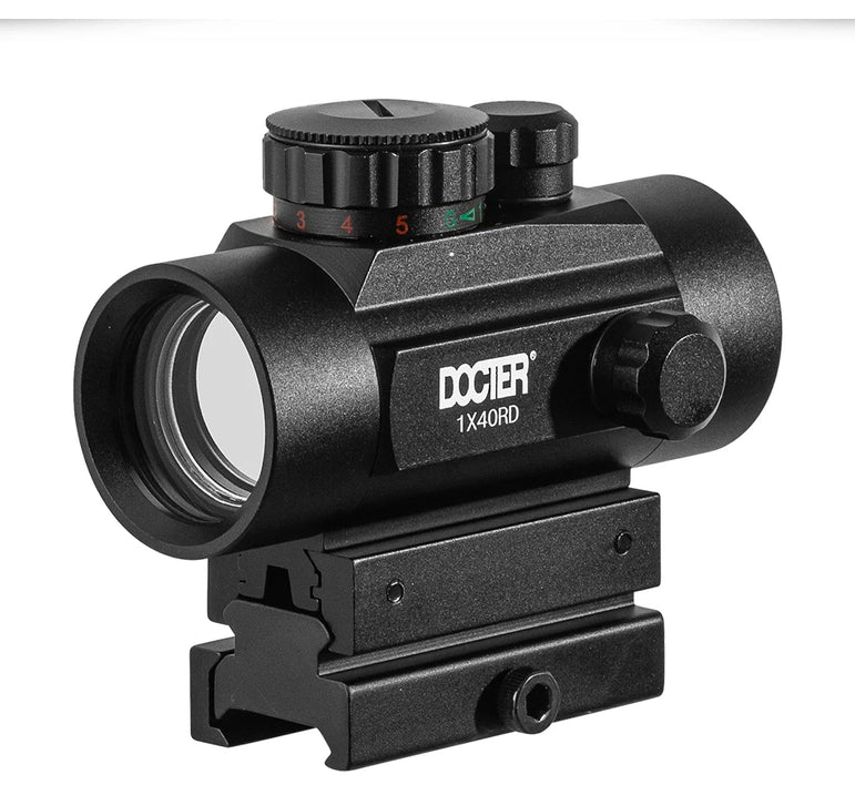 DOCTER 1x40 Red Dot 3x Magnifier Holographic Green Dot Sight  Tactical Red Dot 3x Magnifier Combination Hunting