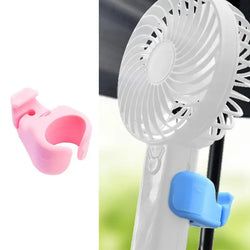Silicone Personal Fan Clip For Parasol Handheld Personal Fan Holder  blue/pink Multipurpose Clip Parasol Handheld Electric Fan