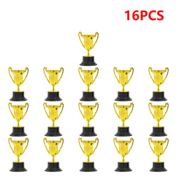 Gold Small Trophy Cups for Kids Plastic Golden Award Trophy Cup Gold Participation Trophy Cup For Party Favors Props Rewards