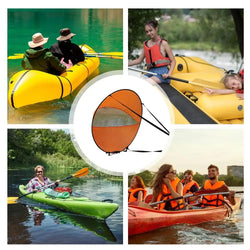 Wind Sail For Paddle Board Windsurfing Sails Paddleboard Kayak Sails With Clear Window Portable Paddle Board Shade Boating