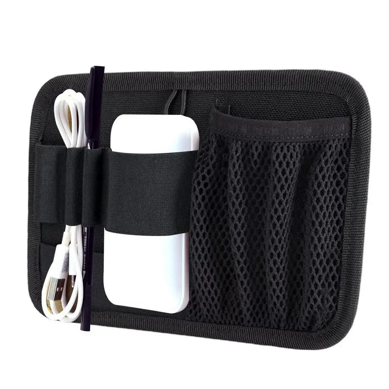Hook And Loop Panel Wear-resistant Organizer Panel Stickable Wear-Resistant Molle Admin Pouch For Packs Backpack Or Messenger