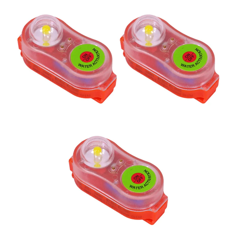 5-1pcs Surfing Life Jacket Light LED Lithium Lamp Position Indicator Self-Lighting Swimming Life Vest Emergency  Lamp