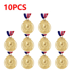 10-50pcs 2" Gold Silver Bronze Award Medal Zinc Alloy Round Winner Medals w/ Neck Ribbon 1st 2nd 3rd Prizes Winner Prize Present