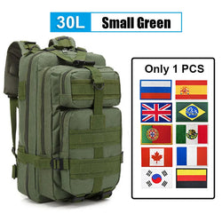 30L/50L Multifunctional Bag Military 900D Military Hiking Bag Waterproof Rucksacks Army Outdoor Camping Trekking Hunting Bag