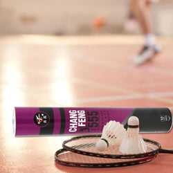12Pcs/lot Badminton Natural Duck Feather Balls Training Badminton White Feather Shuttlecock For Sports Practice Equipment