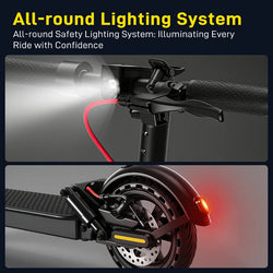 Mankeel MK085 Pro Adult Electric Scooter 350W 19MPH Top Speed Dual Shock Absorption 19Miles Range Smart APP 10inch E Scooter