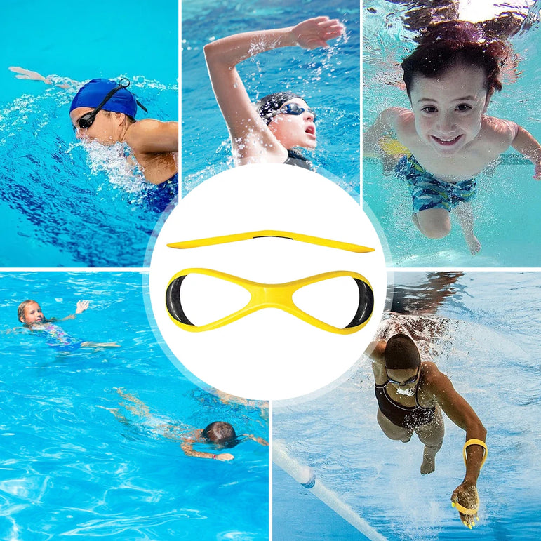 Manta Freestyle Swimming Paddles Ergonomic Professional Strokes Practice Correction Swim Training Paddle 8 Shape Accessroy