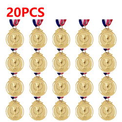 10-50pcs 2" Gold Silver Bronze Award Medal Zinc Alloy Round Winner Medals w/ Neck Ribbon 1st 2nd 3rd Prizes Winner Prize Present
