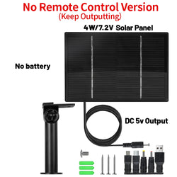 D4R 4W Solar Power Panel 18000mAh Powerbank Solar Fast Charging IP66 Waterproof 5V 6V Output Micro USB/Type C DC For Wild Camera