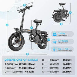 EU Warehouse Electric Bike Bicycle Exercise Electric City Bike E Bike TOOFLY Folding Ebike 250W