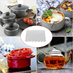 Tableware Insulated Mat Spring Anti Scald Pad Spiral Wire Trivet Heat Insulation Pad Stainless Steel Tableware Mat For Camping