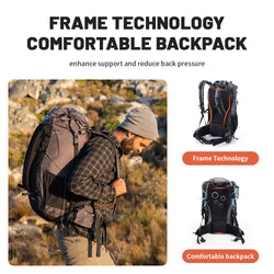 Naturehike Camping Backpack 60+5L Large Capacity Waterproof Climbing Bag Ultralight Travel Man Backpack Outdoor Hiking Backpack