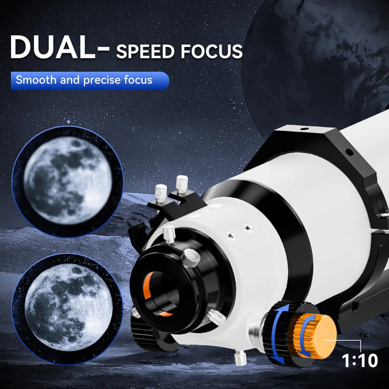 SVBONY SV48P Astronomical Telescope OTA 102mm f/6.5 Refractor for Deep Sky Astrophotography 2.5" RAP Double Speed Focuser
