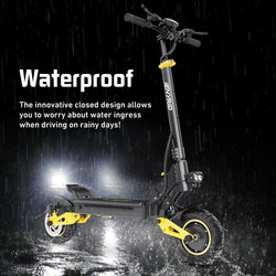 IENYRID IE-ES1 Foldable Electric Scooter 2x1200W Dual Motor Peak 3000W 48V20.8Ah Lithium Battery E-Scooter 10-inch Tires