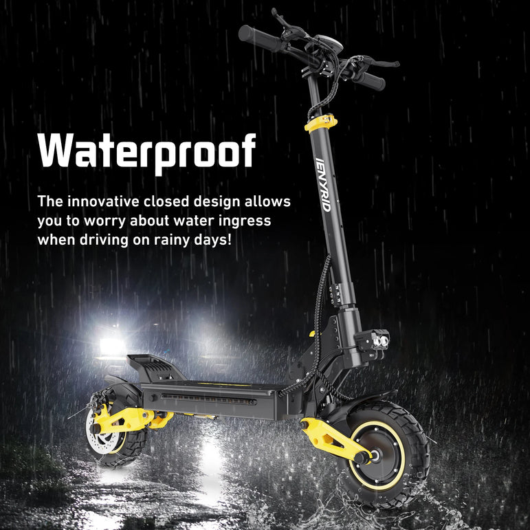 IENYRID IE-ES1 Foldable Electric Scooter 2x1200W Dual Motor Peak 3000W 48V20.8Ah Lithium Battery E-Scooter 10-inch Tires