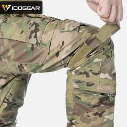 IDOGEAR Combat UFS Pants Tactical Pants w/ Knee Pads Camo Trousers Outdoor Hunting 3209