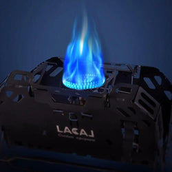 Camping Gas Stove Portable Folding Stove Windproof Cassette Gas Burner With Adjustable Valve Outdoor Hiking BBQ Cooking Cooker