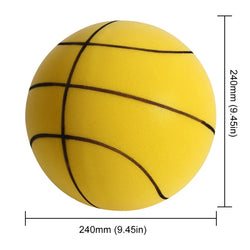 18/21/24CM Kids Bouncing Mute Basketball Squeezable Mute Bouncing Basketball Indoor Silent Ball Foam Basketball Bounce Football