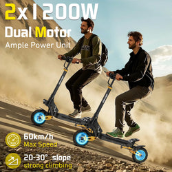 Electric Scooter IENYRID IE-ES1 Foldable 2400W Dual Motor 48V20.8Ah Lithium Battery E-Scooter Scooters 10-inch Tires E-Scooter