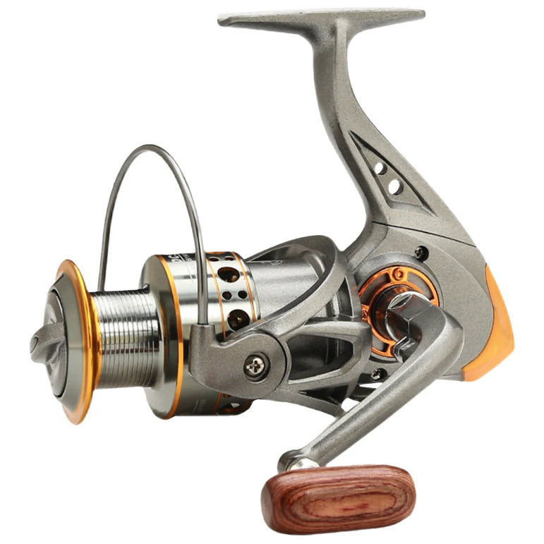 Spinning Fishing Reel 5.2/1 Gear Ratio CNC Metal Spool All Purpose Fishing Spinning Reel for Freshwater Saltwater
