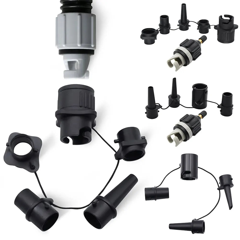 Air Valve Pump Connector with Air Valve Nozzles Paddleboard Pump Adapter for Inflatable Boat Stand-Up Paddleboard Bed