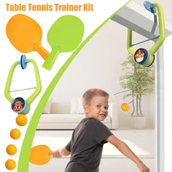 Doorway Game Pingpong Trainer Door Pong Game For Kids With Racket And Balls Portable Table Tennis Trainer Set For Home School