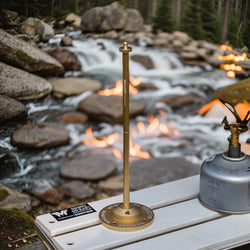 Camping Lights Support Aluminum Alloy Lantern Stand Holder 1/4In Extended Pole Detachable Light Pole for Outdoor Camping