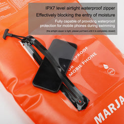 20L Air Dry Tow Bag Highly Visible IPX7 Waterproof Inflatable Swimming Bag Swim Safety Float and Drybag for Open Water Swimmers