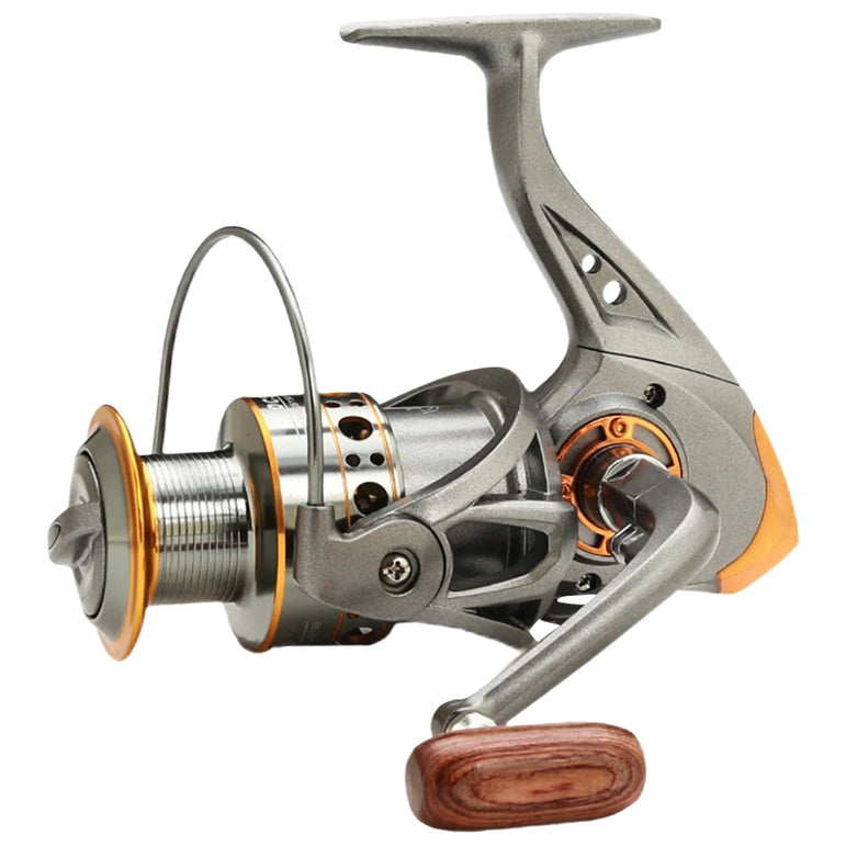 Spinning Fishing Reel 5.2/1 Gear Ratio CNC Metal Spool All Purpose Fishing Spinning Reel for Freshwater Saltwater
