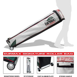 Eurmax USA 10'x10' Pop-up Canopy Tent Commercial Instant Canopies with 4 Removable Zipper End Side Walls and Roller Bag