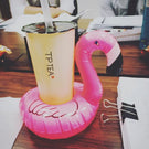 1-50PCS Water Coasters Floating Inflatable Cup Holder Swimming Pool Drink Float Toy Inflatable Pool Flamingo Party Decoration